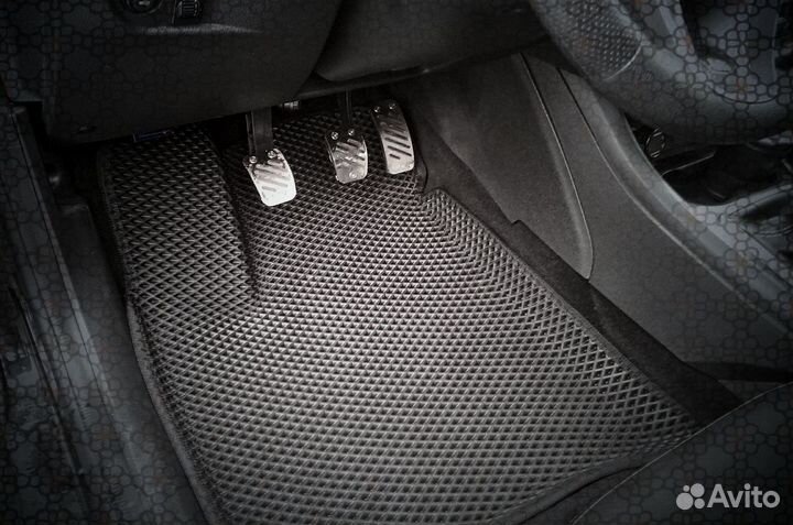 EVA коврики с бортами на hyundai creta (2016-2021)