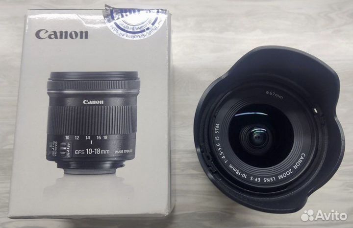 Обьектив Canon EF-S 10-18mm f/4.5-5.6 IS STM