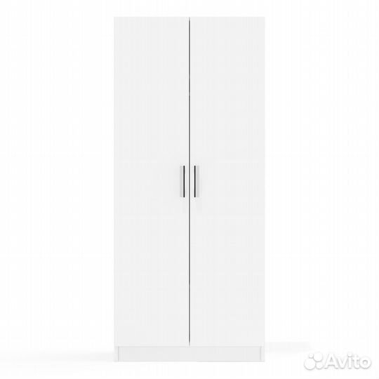 Шкаф Мебельный Двор ск-9Ш цвет белый шагрень, шхгхв 70х45х160 см