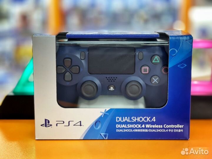 Джойстик/геймпад PS4 Темно-синий (оригинал)