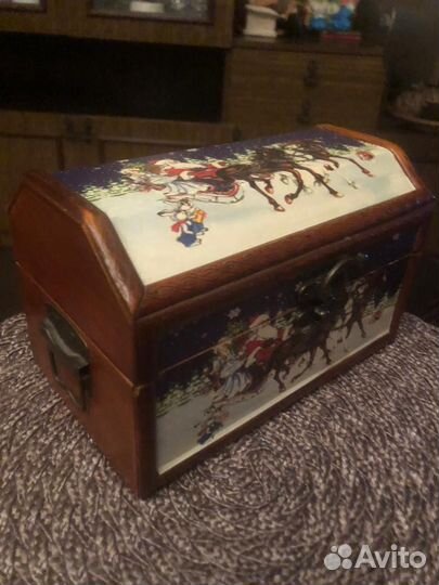 Шкатулка сундук СССР ручная работа