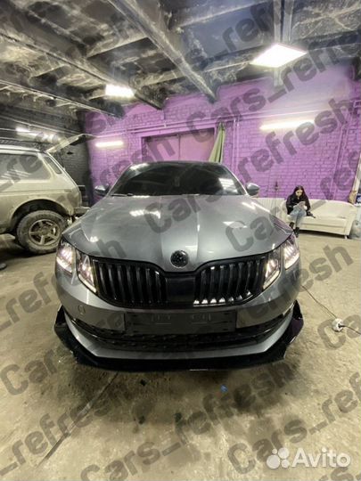 Сплиттер на skoda octavia a7