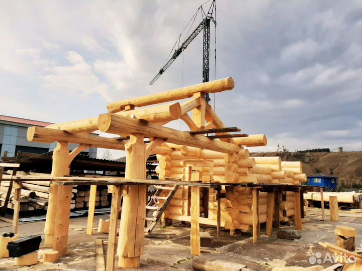 Баня из сруба с беседкой, проект 