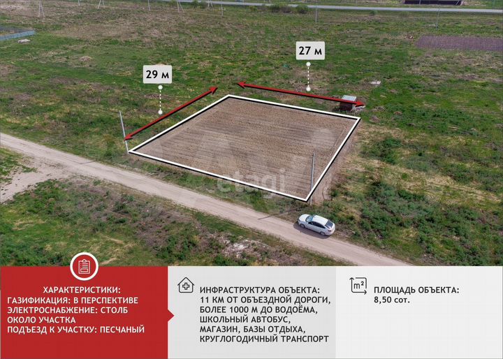 Участок 8,5 сот. (ИЖС)