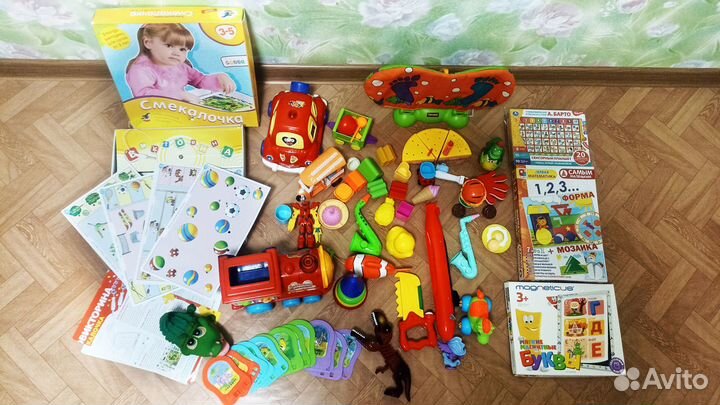 Пакет развивающих игрушек Новые+бу