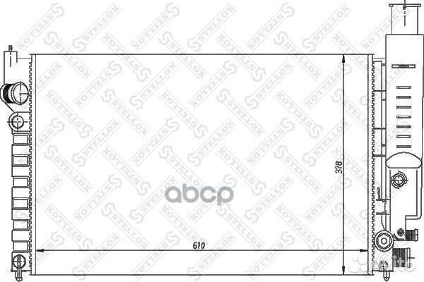 10-25126-SX радиатор системы охлаждения Peugeo