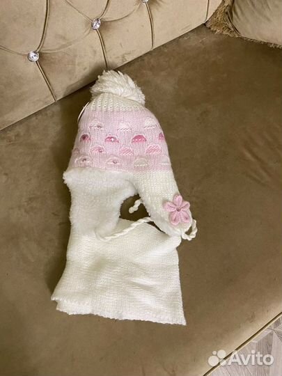 Комплект шапка, шарф