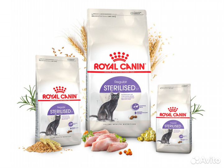 Корм для кошек роялканин Royal Canin sterilised 37