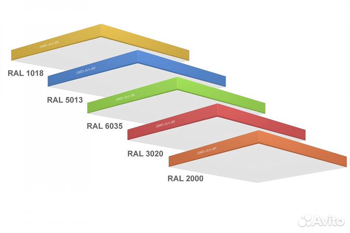 Светодиодная люстра в форме квадрата 400мм