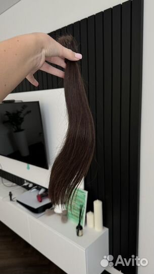 Хвост из натуральных волос