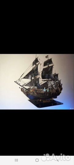 Корабль. Чёрная жемчужина. Ручная работа