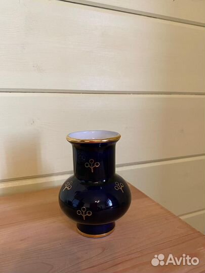 Вазочка cccp лфз конец 1970-х, Кобальт