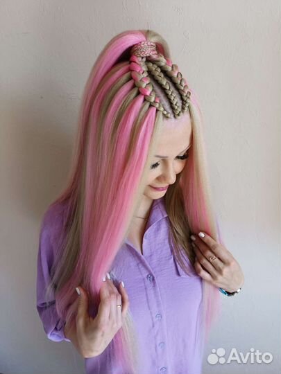 Плетение кос с канекалоном