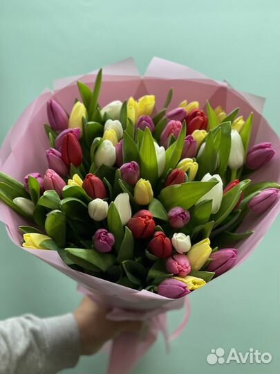 Тюльпаны букеты цветы в Москве