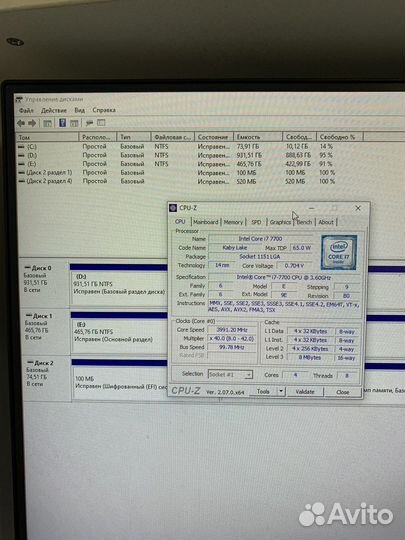 Игровой пк i7-7700k
