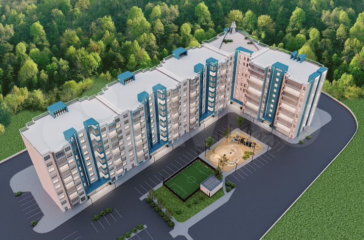1-к. квартира, 50,4 м², 2/9 эт.