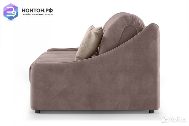 Кресло аккордеон Эско коричневое / светло-коричнев