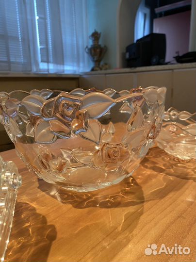 Хрусталь вазы, салатницы