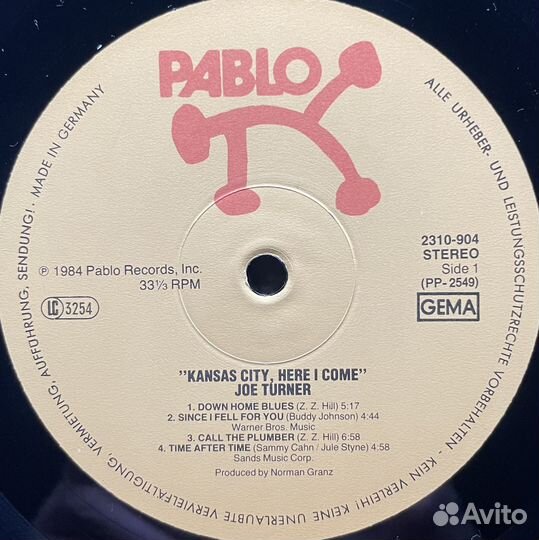 Joe Turner – Kansas City Here I Come (1984г.)