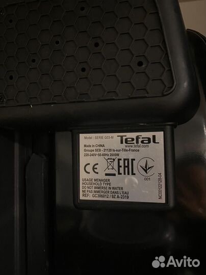 Гриль tefal serie G-03M