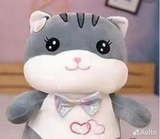 Мягкая игрушка котик 45см