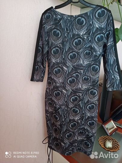 Вечернее платье 46 размера синее