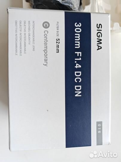 Объектив Sigma AF 30mm f/1.4 DC DN Micro 4/3