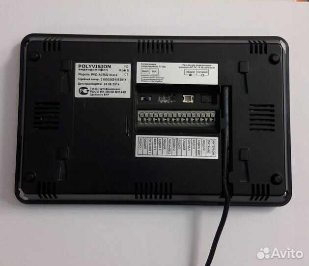 Видеодомофон Монитор сенсорный с памятью PVD-A07M2