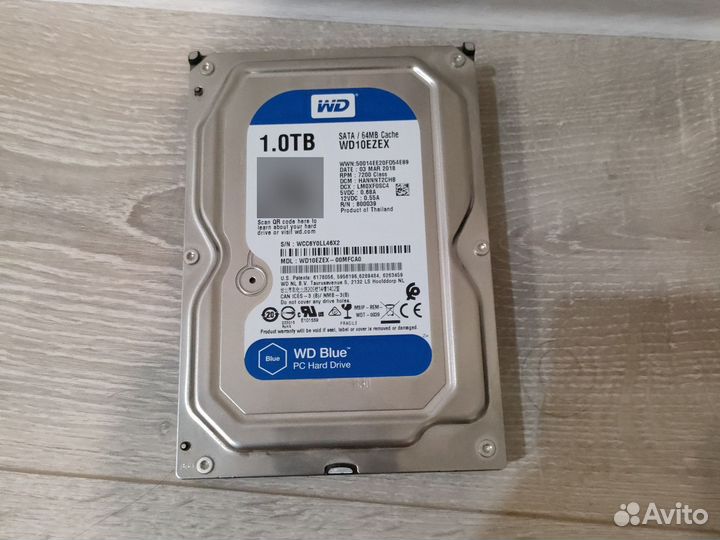 Жесткий диск 1 тб wd blue