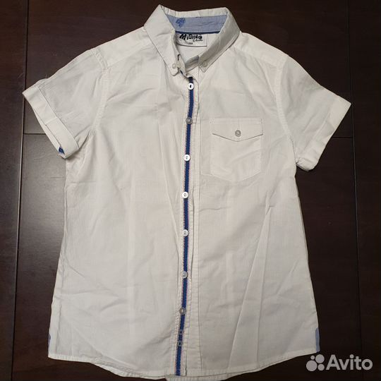 Рубашка белая 128-134