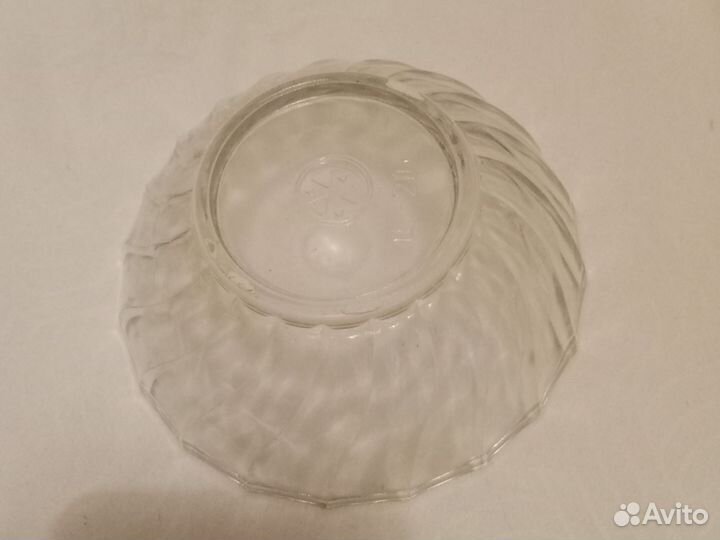 Конфетница СССР стекло 12,5*4,5 см