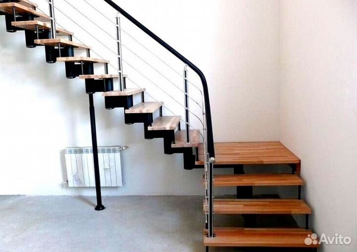 Обшивка ступеней Ясенем