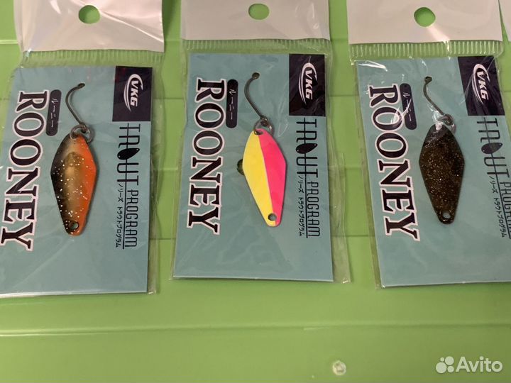 Форелевые блесны Rooney 2.2 гр набором