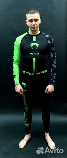 Комплект: рашгард + компрессионные штаны venum