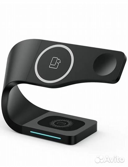 Беспроводная зарядка на телефон, наушники, часы