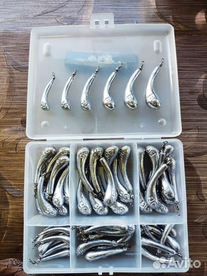 Набор грузов. Банан с вертлюгом. 10-35 гр. 60 штук