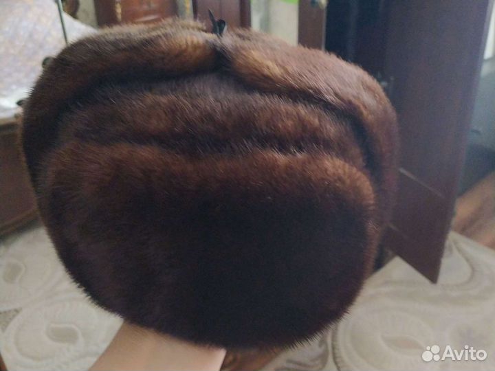 Норковая шапка мужская