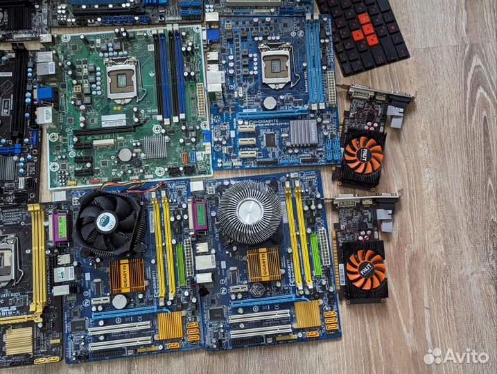 Куча комплектующих для пк лотом