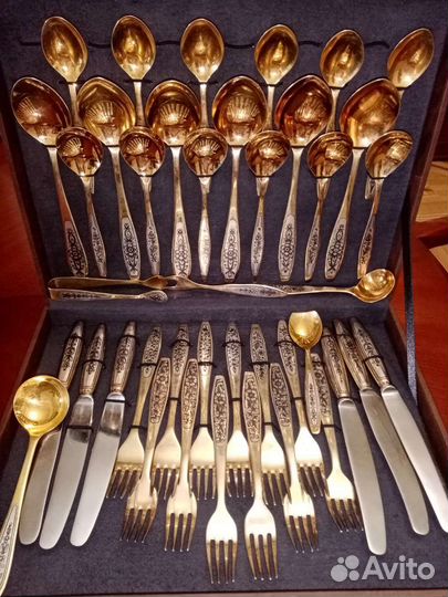 Серебро вилки ложки ножи