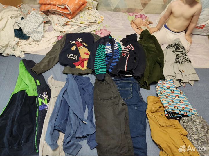 Вещи пакетом на мальчика от 128 до 140