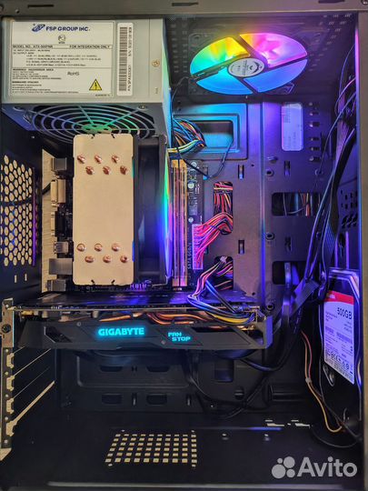 Игровой Пк i7-4770/16Gb/RX 580/SSD 240Gb+HDD 500Gb