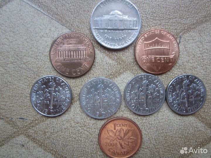 Монеты США, Канады