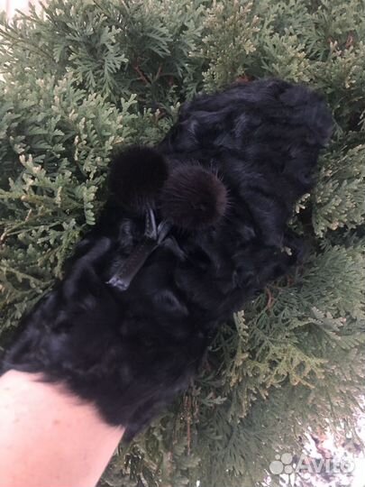 Меховые рукавички
