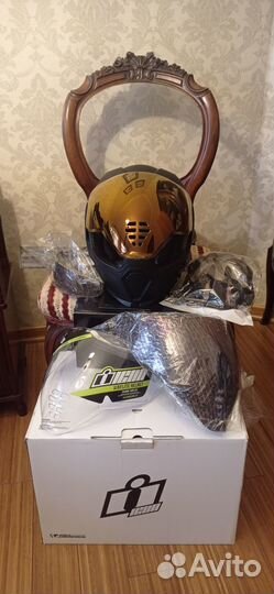 Шлем Icon AirFlite + FieldArmor D3O фулл комплект