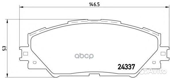 Колодки тормозные P83071 P83071 Brembo