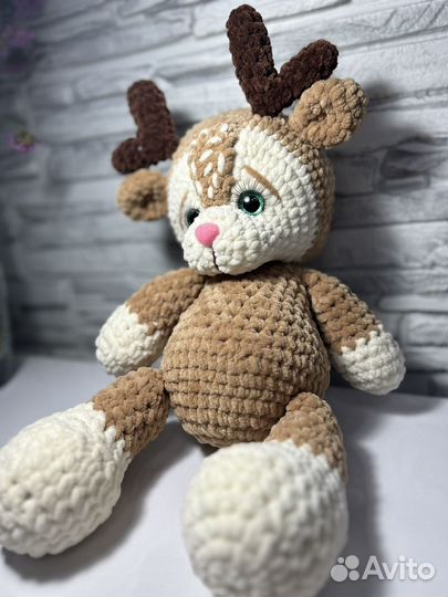 Мягкая игрушка олень ручной работы