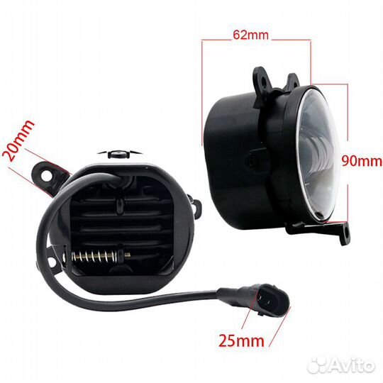 Led туманки для Лада, Газель с стг и повторителем