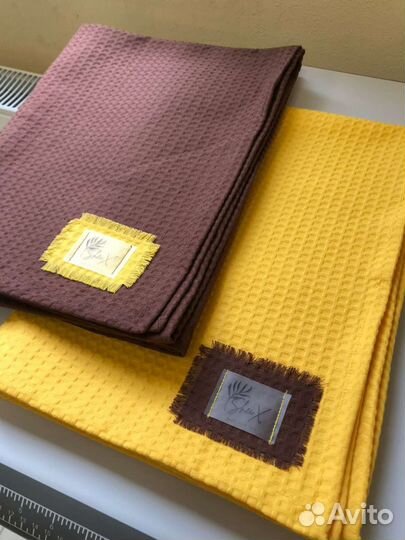 Полотенца вафельные пляжные