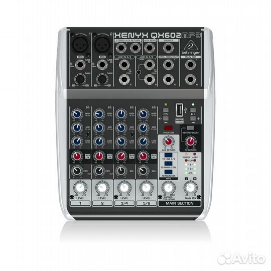 Микшер, 6 каналов Behringer QX602MP3