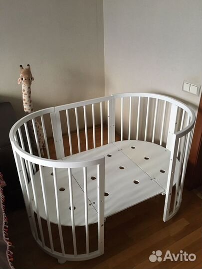 Детская кроватка трансформер круглая Comfort Baby